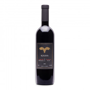 Georgian red dry wine Kolkha Saperavi