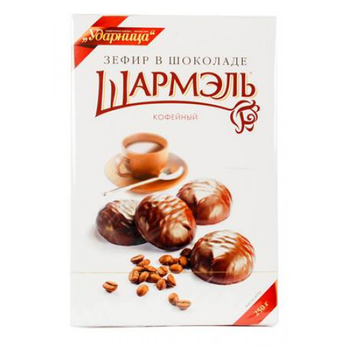 Marshmallow Scharmel in chocolade "Koffie", 250 g