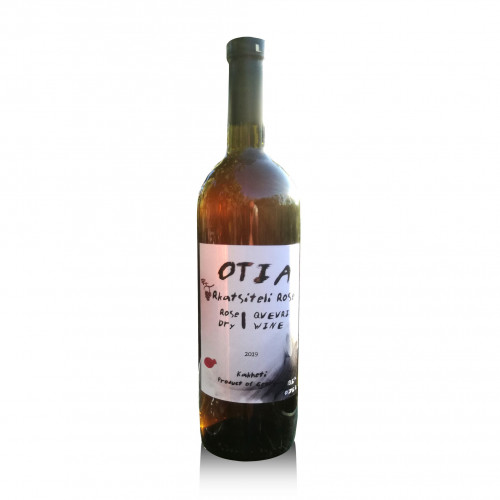 Грузинское оранжевое сухое вино Qvevri OTIA Rkatsiteli