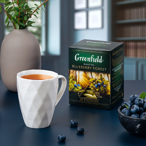 Чай черный Greenfield "Blueberry forest" в 20 пирамидках по 2г