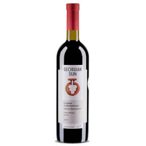 Georgian red dry wine Georgian Sun Saperavi-Aleksandrouli