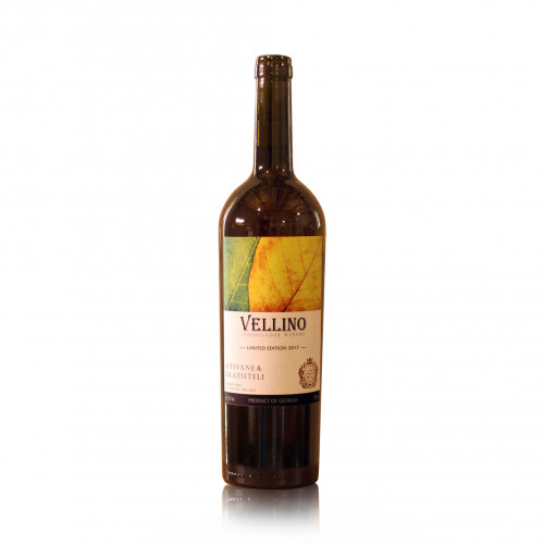 Georgian orange dry wine Vellino Mtsvane & Rkatsiteli 2017