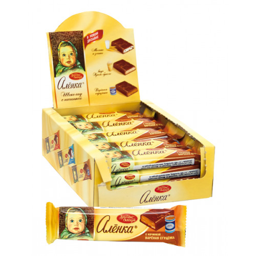 Chocolate bar "Alyonka" with "Boiled condensed milk" filling, 48g