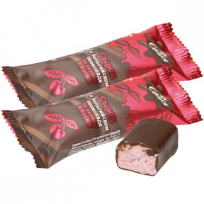 Сир Сваля зі смаком вишні в бельгійському шоколаді, 40г Сир Сваля зі смаком вишні в бельгійському шоколаді, 40г