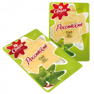 Сыр Сваля полутвердый нарезанный "Классический" 50% жирности, 150г