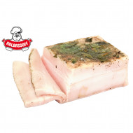 Gezouten reuzel Kolbassoff "Boerderij" met knoflook, 350 g 