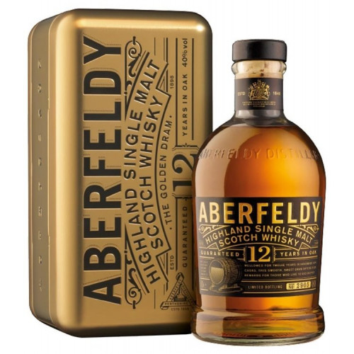 Scotch whiskey Aberfeldy 12 years old in a gift box 1l, 40% (only for businesses)