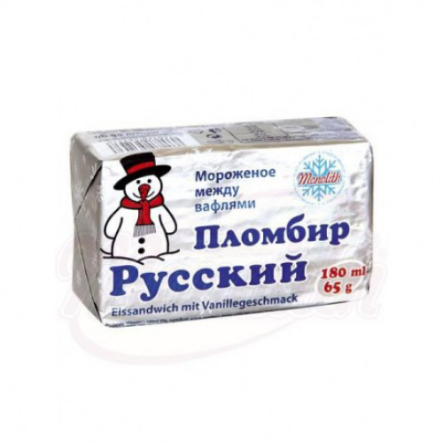 Мороженое между вафлями, пломбир, 180мл Мороженое между вафлями, пломбир, 180мл