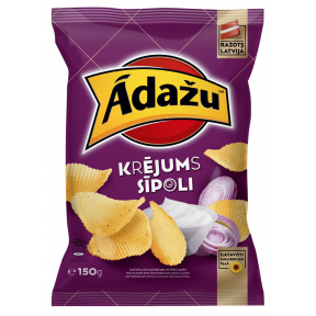 Чипсы Аdazu "Cметанa и лук", 150г