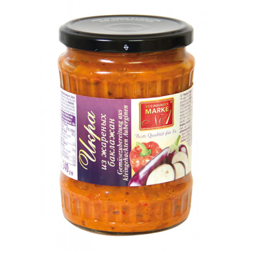 Auberginepuree van geroosterde aubergine, 540 gr. Auberginepuree van geroosterde aubergine, 540 gr.