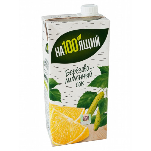 Juice birch-lemon "Nastoyaschiy", 1l Juice birch-lemon "Nastoyaschiy", 1l