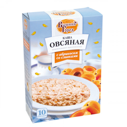Oatmeal porridge with apricot and cream, 410g Oatmeal porridge with apricot and cream, 410g