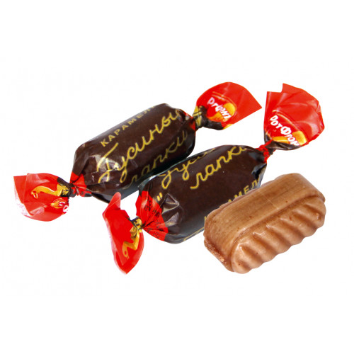 Caramel "Goose legs" with cocoa filling, 250g