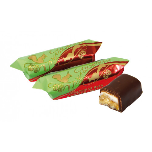 Peanut candies “Grilyazh” with air mass in cocoa glaze, 300g Peanut candies “Grilyazh” with air mass in cocoa glaze, 300g