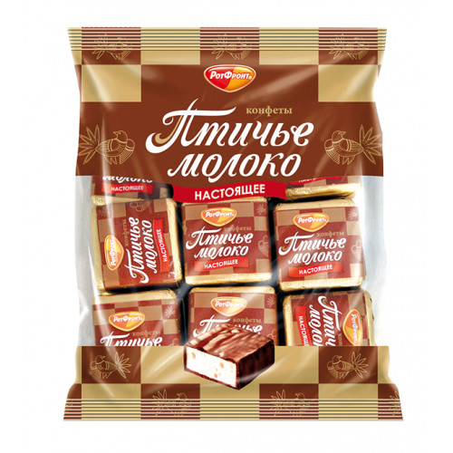 Конфеты "Птичье молоко" со сливочным вкусом в какаосодержащей глазури, 225 г Конфеты "Птичье молоко" со сливочным вкусом в какаосодержащей глазури, 225 г