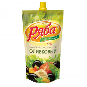 Mayonaise Ryaba "Classic Olive", 390ml