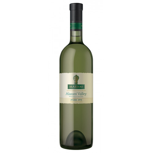 Georgian white semi-sweet wine Telavi Marani Alazani Valley 2019