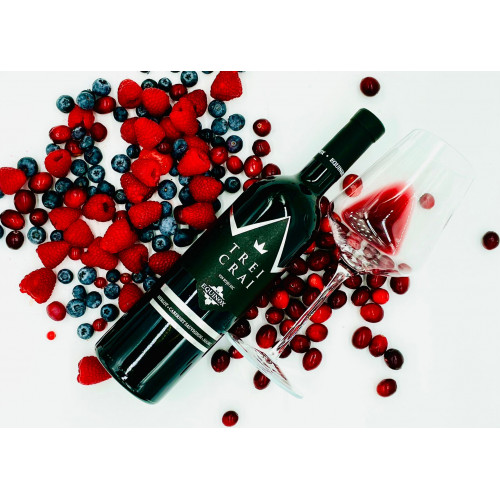 Молдавське червоне сухе біодинамічне вино Equinox Trei Crai з сертифікатом organic